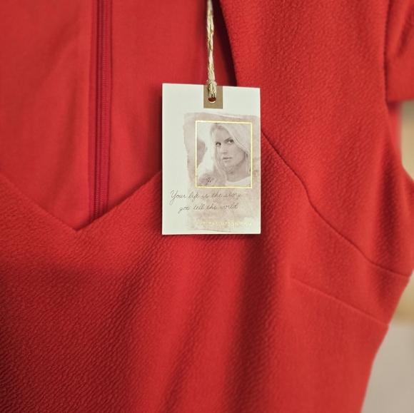 Jessica Simpson red dress. Size 4 - Picture 3 of 4